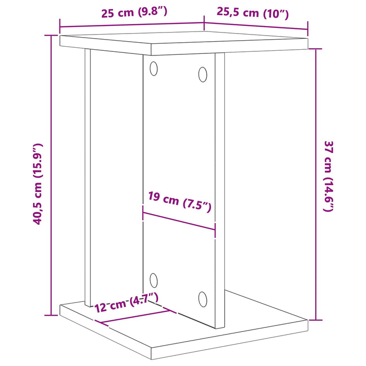 Planteholder 2 stk. Sonoma-eg 25 x 25,5 x 40,5 cm