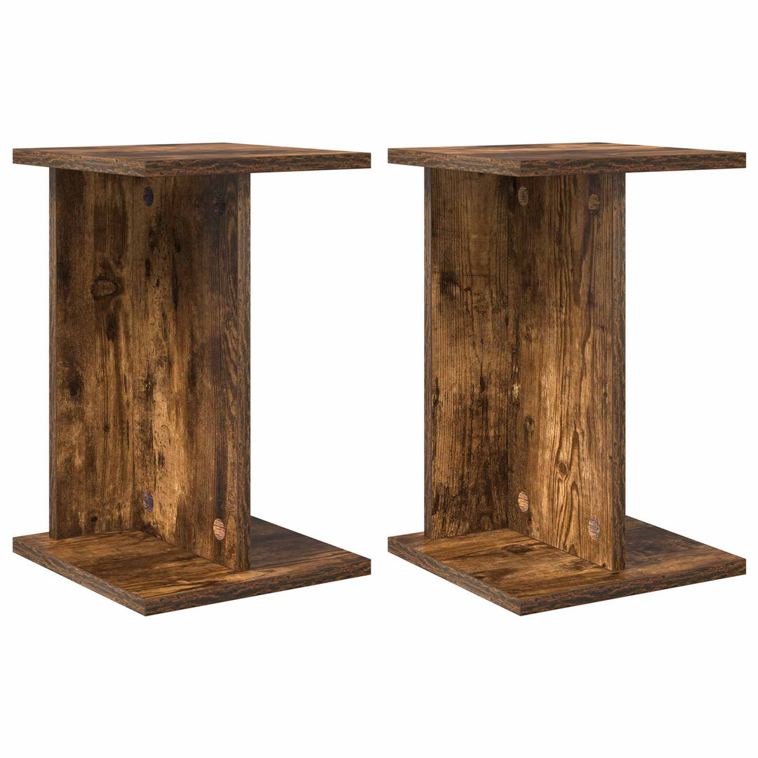Planteholder 2 stk. Røget eg 25 x 25,5 x 40,5 cm