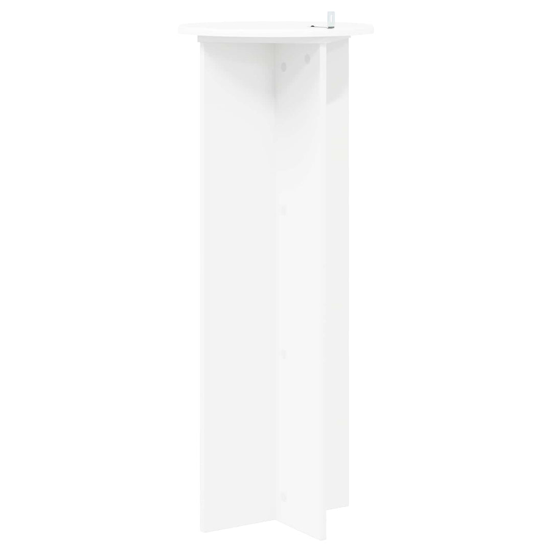 Planteholder 2 pcs Hvid Ø40 x 100 cm Konstrueret træ