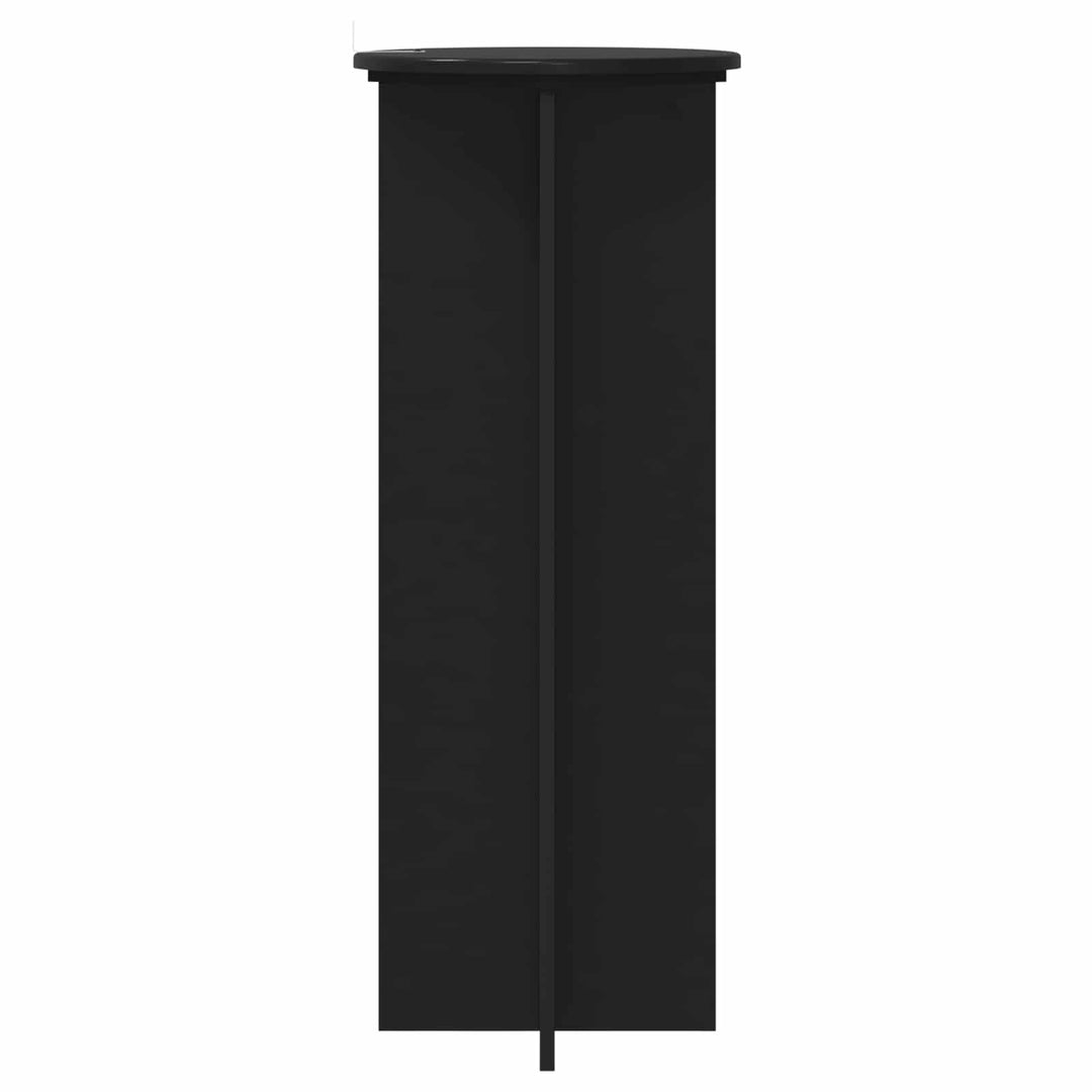 Planteholder 2 pcs Sort Ø40 x 100 cm Konstrueret træ