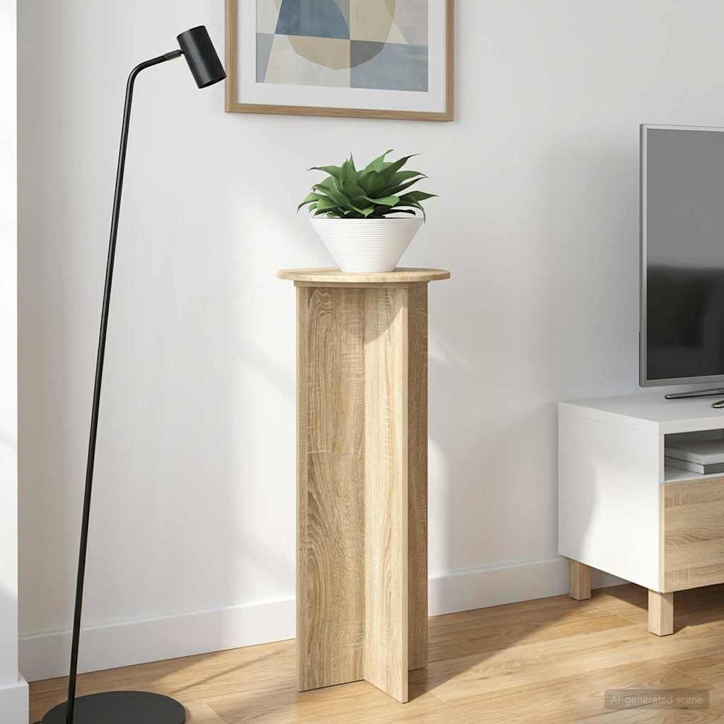 Planteholder 2 pcs Sonoma-eg Ø40 x 100 cm Konstrueret træ