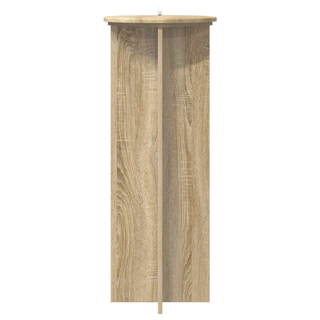 Planteholder 2 pcs Sonoma-eg Ø40 x 100 cm Konstrueret træ