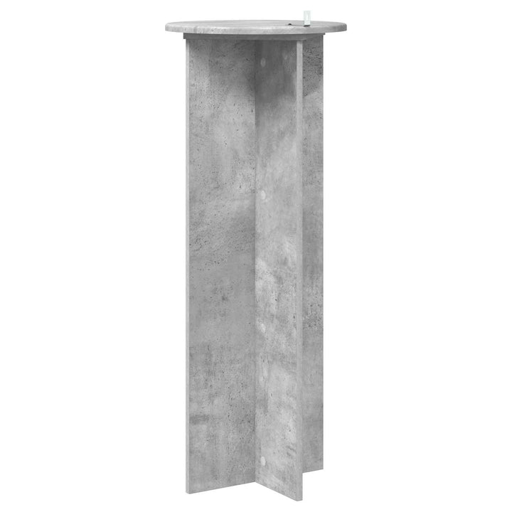 Planteholder 2 stk. Betongrå Ø40 x 100 cm Konstrueret træ