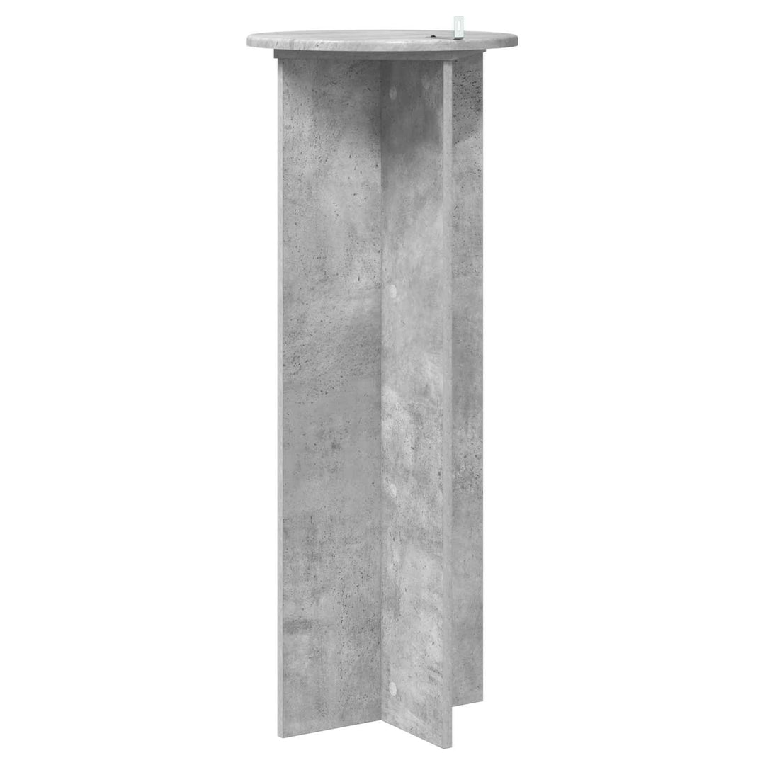 Planteholder 2 pcs Betongrå Ø40 x 100 cm Konstrueret træ