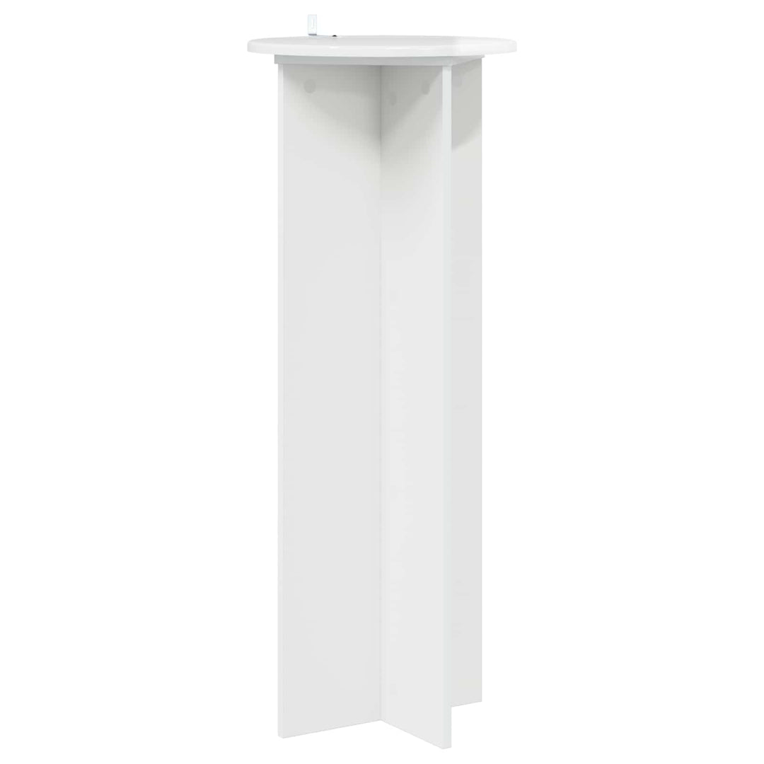 Planteholder 2 pcs Hvid højglans Ø40 x 100 cm Konstrueret træ