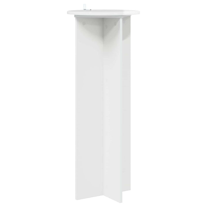 Planteholder 2 pcs Hvid højglans Ø40 x 100 cm Konstrueret træ
