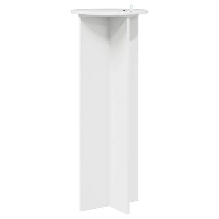 Planteholder 2 pcs Hvid højglans Ø40 x 100 cm Konstrueret træ