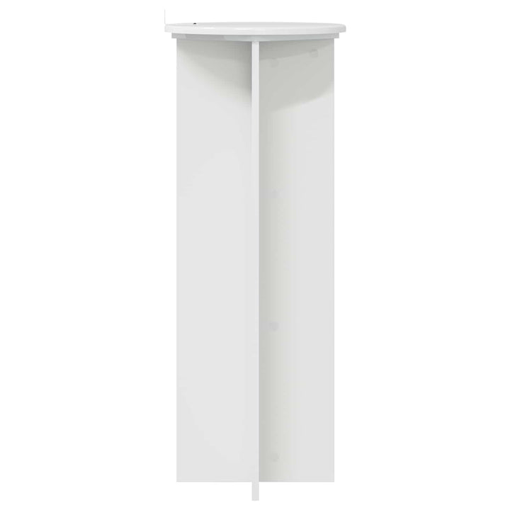 Planteholder 2 pcs Hvid højglans Ø40 x 100 cm Konstrueret træ