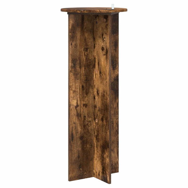 Planteholder 2 pcs Røget eg Ø40 x 100 cm Konstrueret træ