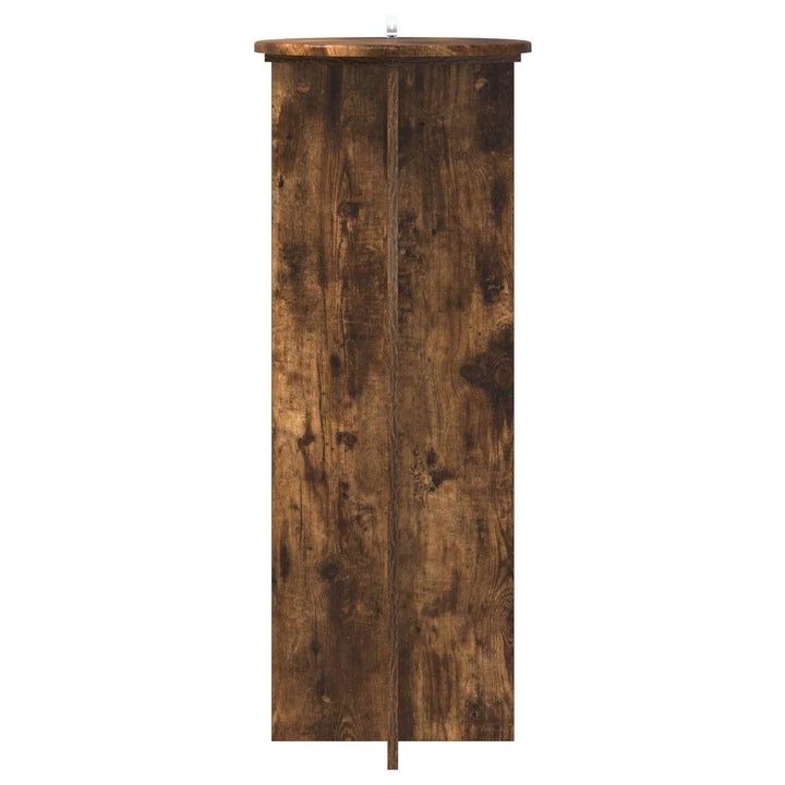 Planteholder 2 pcs Røget eg Ø40 x 100 cm Konstrueret træ