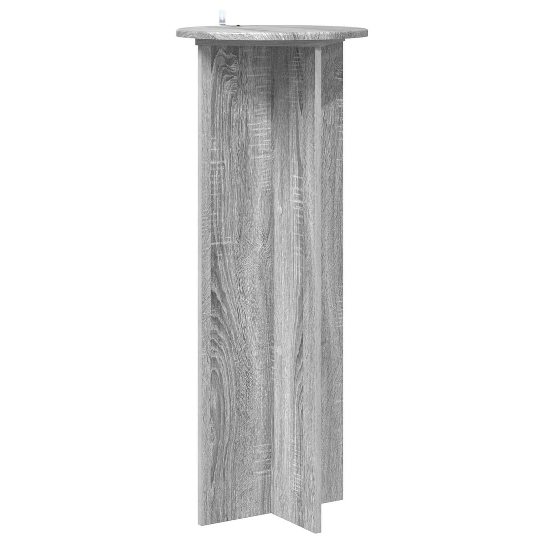 Planteholder 2 stk. Grå sonoma-eg Ø40 x 100 cm Konstrueret træ