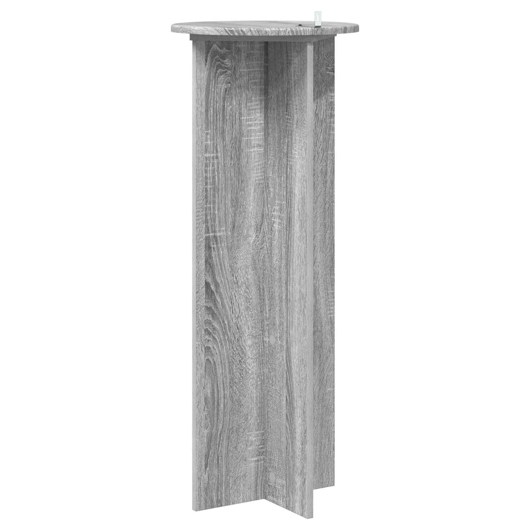Planteholder 2 stk. Grå sonoma-eg Ø40 x 100 cm Konstrueret træ