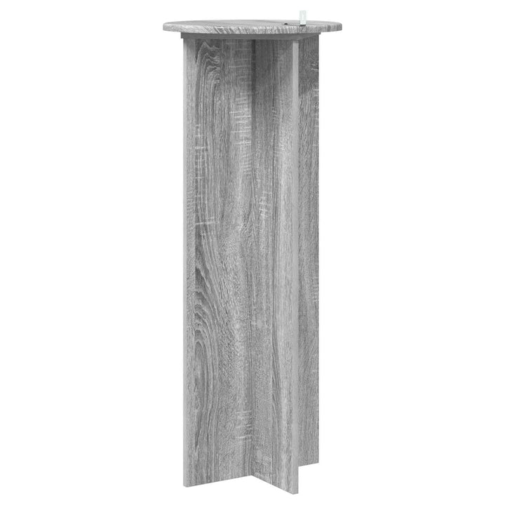 Planteholder 2 stk. Grå sonoma-eg Ø40 x 100 cm Konstrueret træ