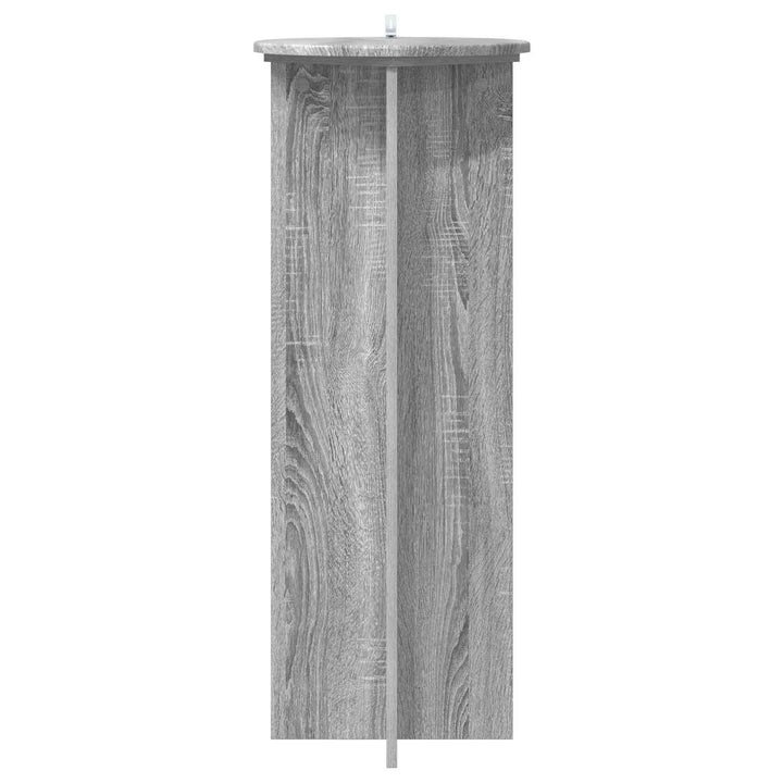 Planteholder 2 stk. Grå sonoma-eg Ø40 x 100 cm Konstrueret træ