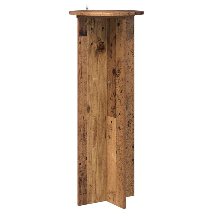 Planteholder 2 pcs Gammelt træ Ø40 x 100 cm Konstrueret træ