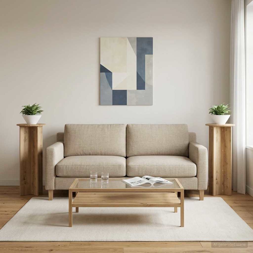 Planteholder 2 pcs Artisan-eg Ø40 x 100 cm Konstrueret træ