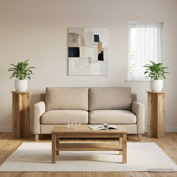 Planteholder 2 pcs Artisan-eg Ø40 x 100 cm Konstrueret træ