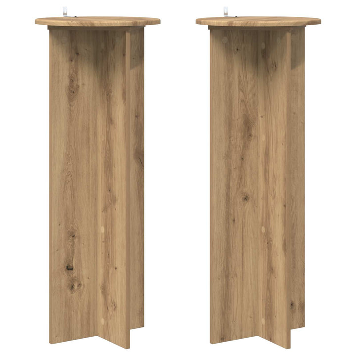Planteholder 2 pcs Artisan-eg Ø40 x 100 cm Konstrueret træ