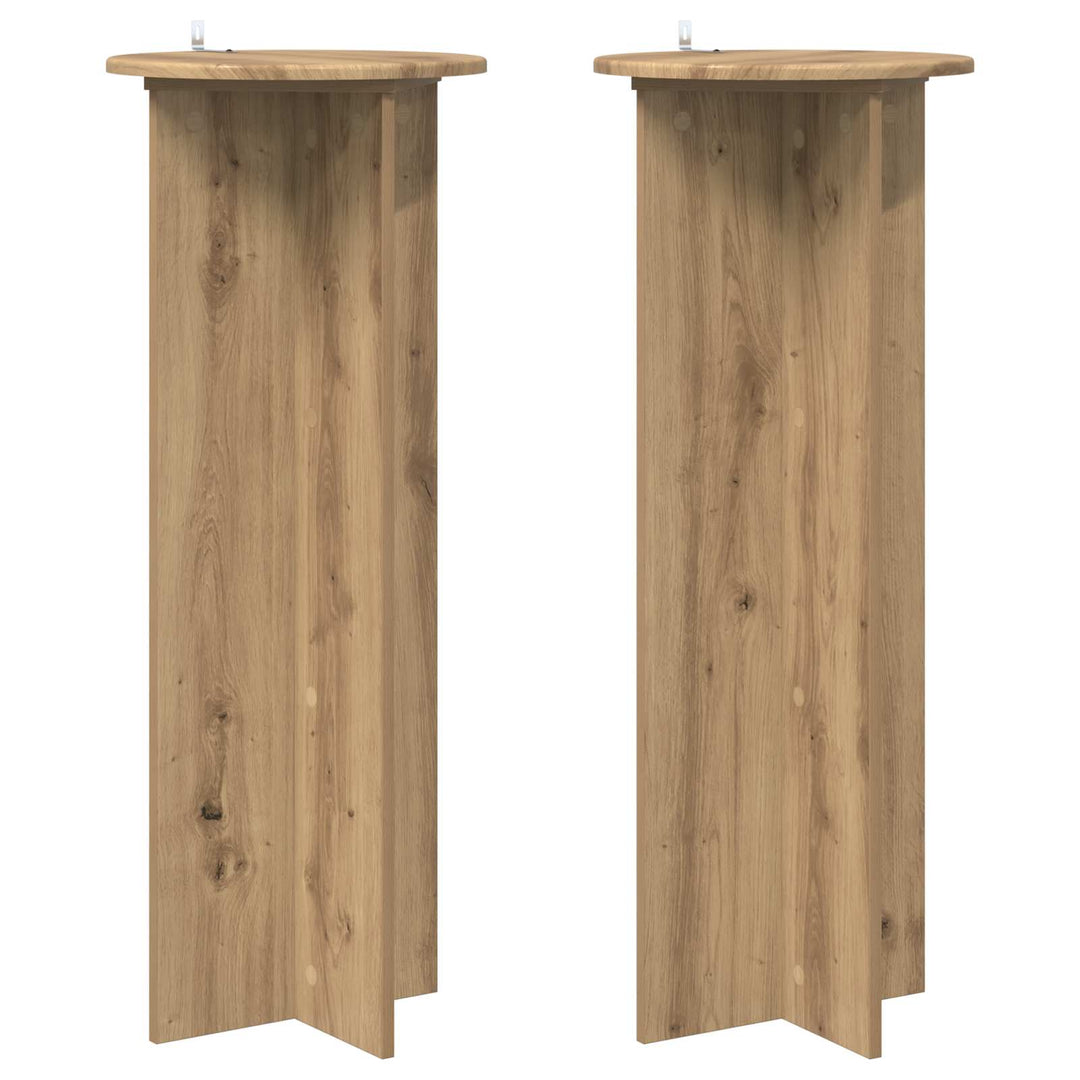 Planteholder 2 pcs Artisan-eg Ø40 x 100 cm Konstrueret træ
