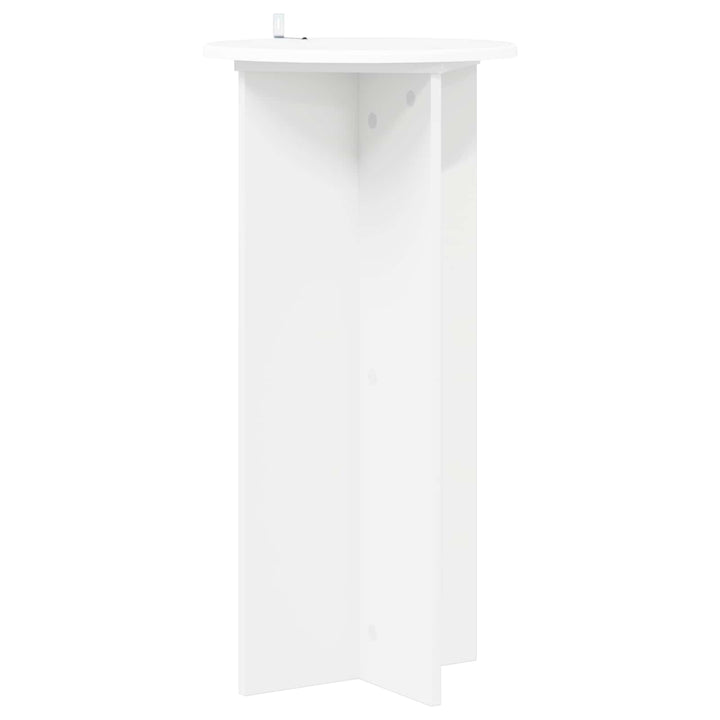 Planteholder 2 pcs Hvid Ø40 x 80 cm Konstrueret træ