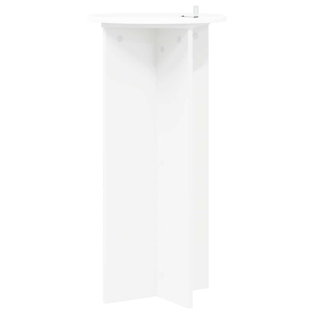 Planteholder 2 pcs Hvid Ø40 x 80 cm Konstrueret træ