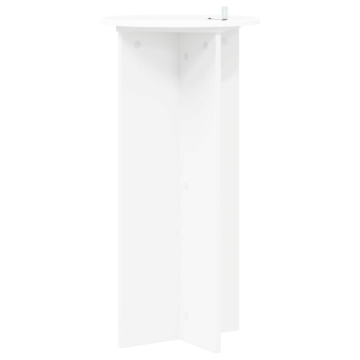 Planteholder 2 pcs Hvid Ø40 x 80 cm Konstrueret træ