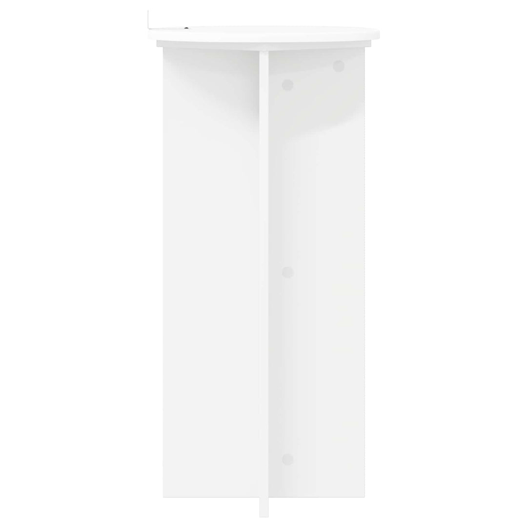 Planteholder 2 pcs Hvid Ø40 x 80 cm Konstrueret træ