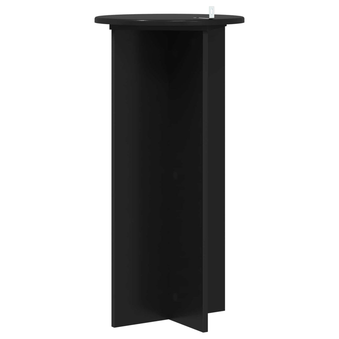 Planteholder 2 pcs Sort 40 x 40 x 80 cm Konstrueret træ