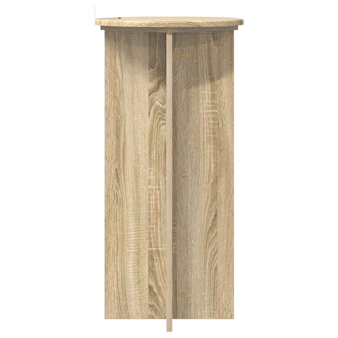 Planteholder 2 pcs Sonoma-eg 40 x 40 x 80 cm Konstrueret træ