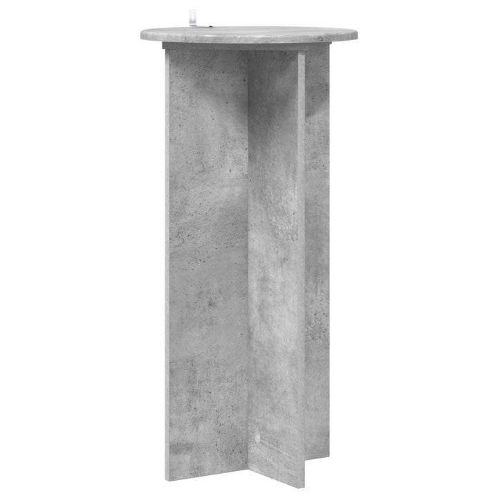 Planteholder 2 pcs Betongrå 40 x 40 x 80 cm Konstrueret træ