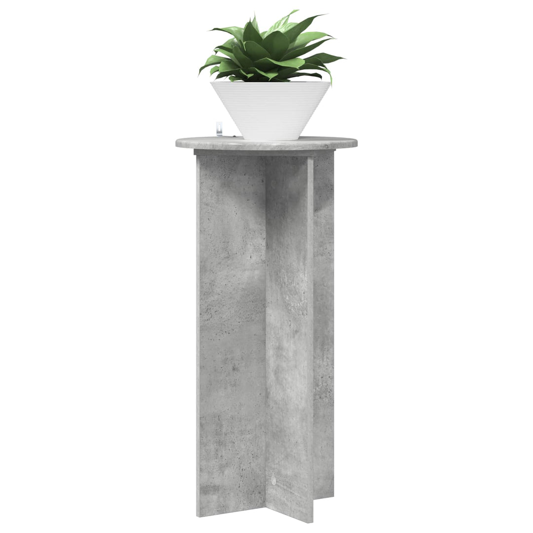 Planteholder 2 pcs Betongrå 40 x 40 x 80 cm Konstrueret træ