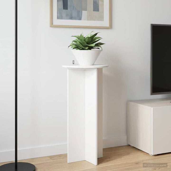 Planteholder 2 pcs Hvid højglans 40 x 40 x 80 cm