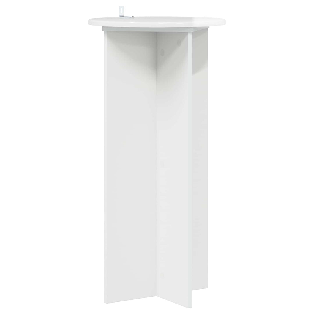 Planteholder 2 pcs Hvid højglans 40 x 40 x 80 cm