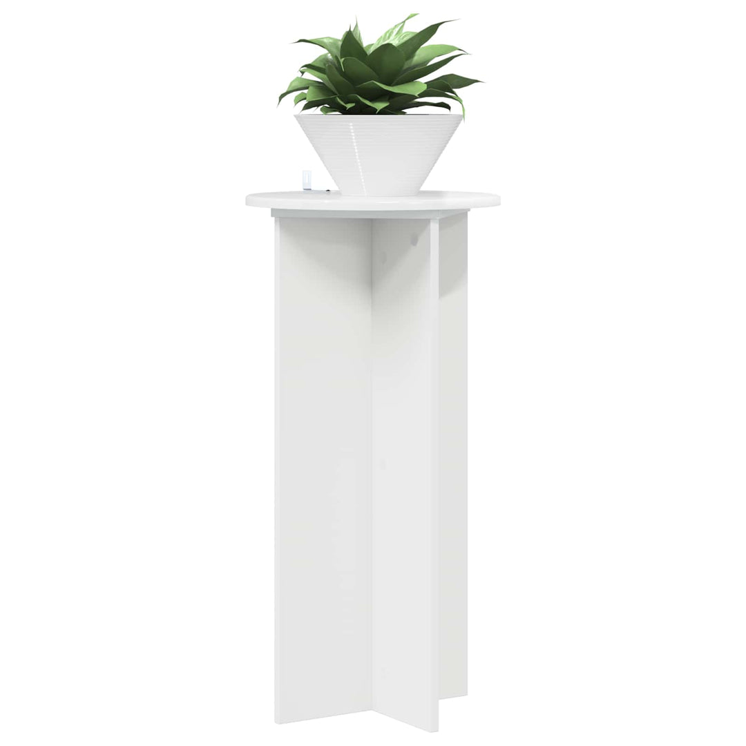 Planteholder 2 pcs Hvid højglans 40 x 40 x 80 cm