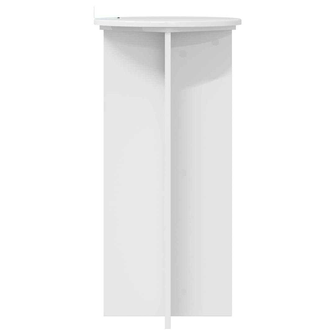 Planteholder 2 pcs Hvid højglans 40 x 40 x 80 cm