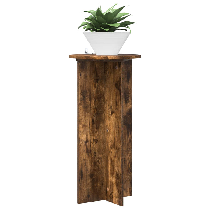 Planteholder 2 stk. Røget eg 40 x 40 x 80 cm Konstrueret træ