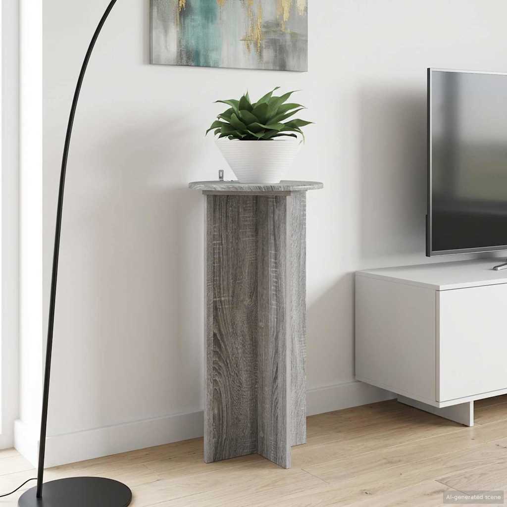 Planteholder 2 stk. Grå sonoma-eg 40 x 40 x 80 cm