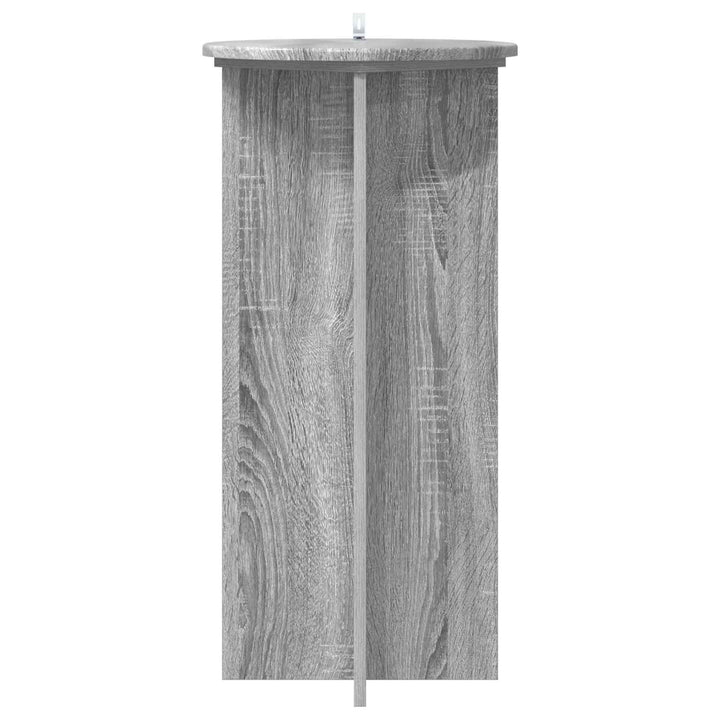 Planteholder 2 stk. Grå sonoma-eg 40 x 40 x 80 cm