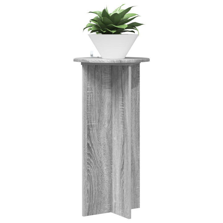 Planteholder 2 stk. Grå sonoma-eg 40 x 40 x 80 cm
