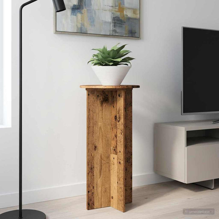 Planteholder 2 pcs Gammelt træ 40 x 40 x 80 cm Konstrueret træ