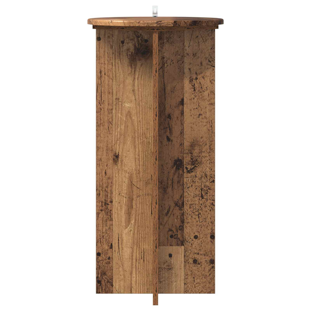 Planteholder 2 pcs Gammelt træ 40 x 40 x 80 cm Konstrueret træ