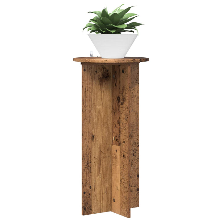 Planteholder 2 pcs Gammelt træ 40 x 40 x 80 cm Konstrueret træ