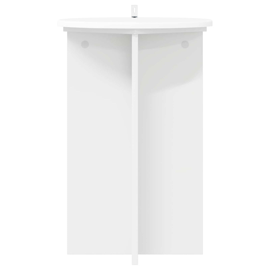 Planteholder 2 pcs Hvid Ø40 x 60 cm Konstrueret træ
