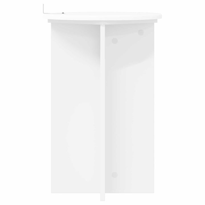 Planteholder 2 pcs Hvid Ø40 x 60 cm Konstrueret træ