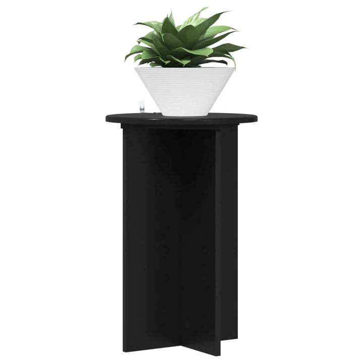 Planteholder 2 pcs Sort Ø40 x 60 cm Konstrueret træ