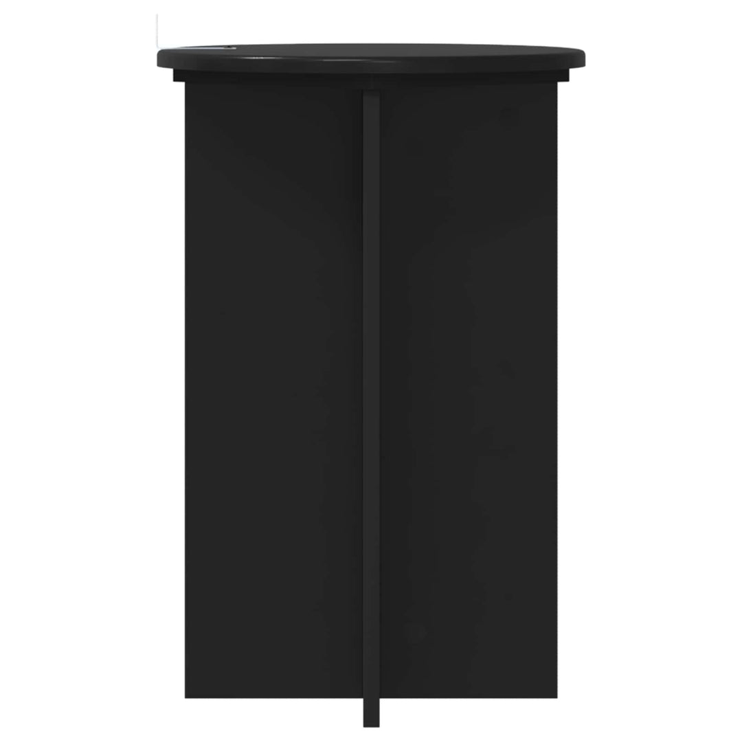 Planteholder 2 pcs Sort Ø40 x 60 cm Konstrueret træ