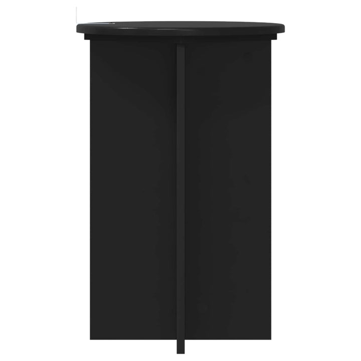 Planteholder 2 pcs Sort Ø40 x 60 cm Konstrueret træ