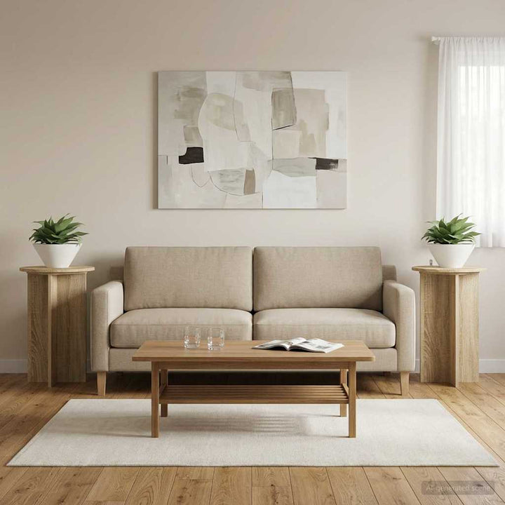 Planteholder 2 pcs Sonoma-eg Ø40 x 60 cm Konstrueret træ