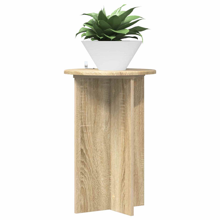Planteholder 2 pcs Sonoma-eg Ø40 x 60 cm Konstrueret træ