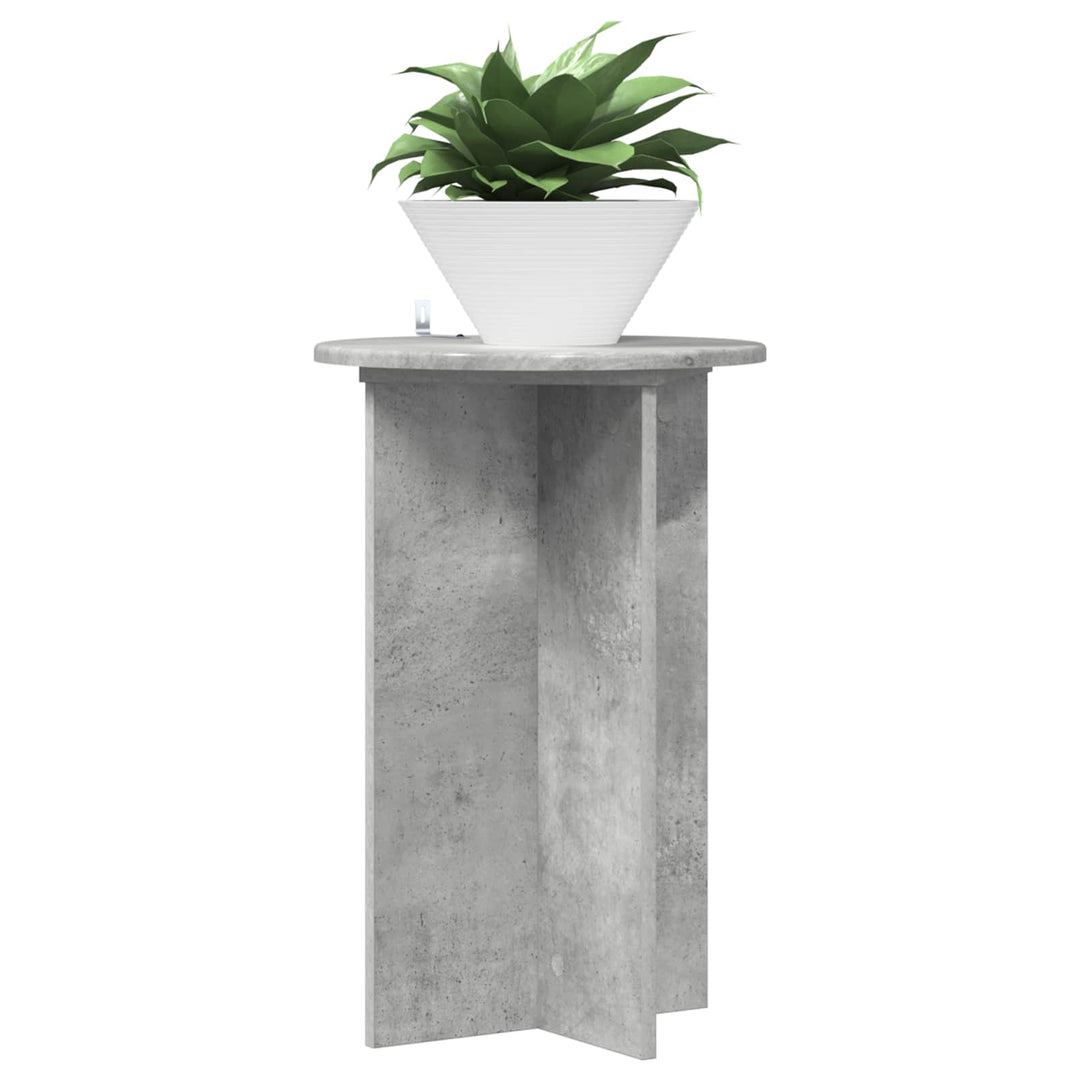 Planteholder 2 pcs Betongrå Ø40 x 60 cm Konstrueret træ